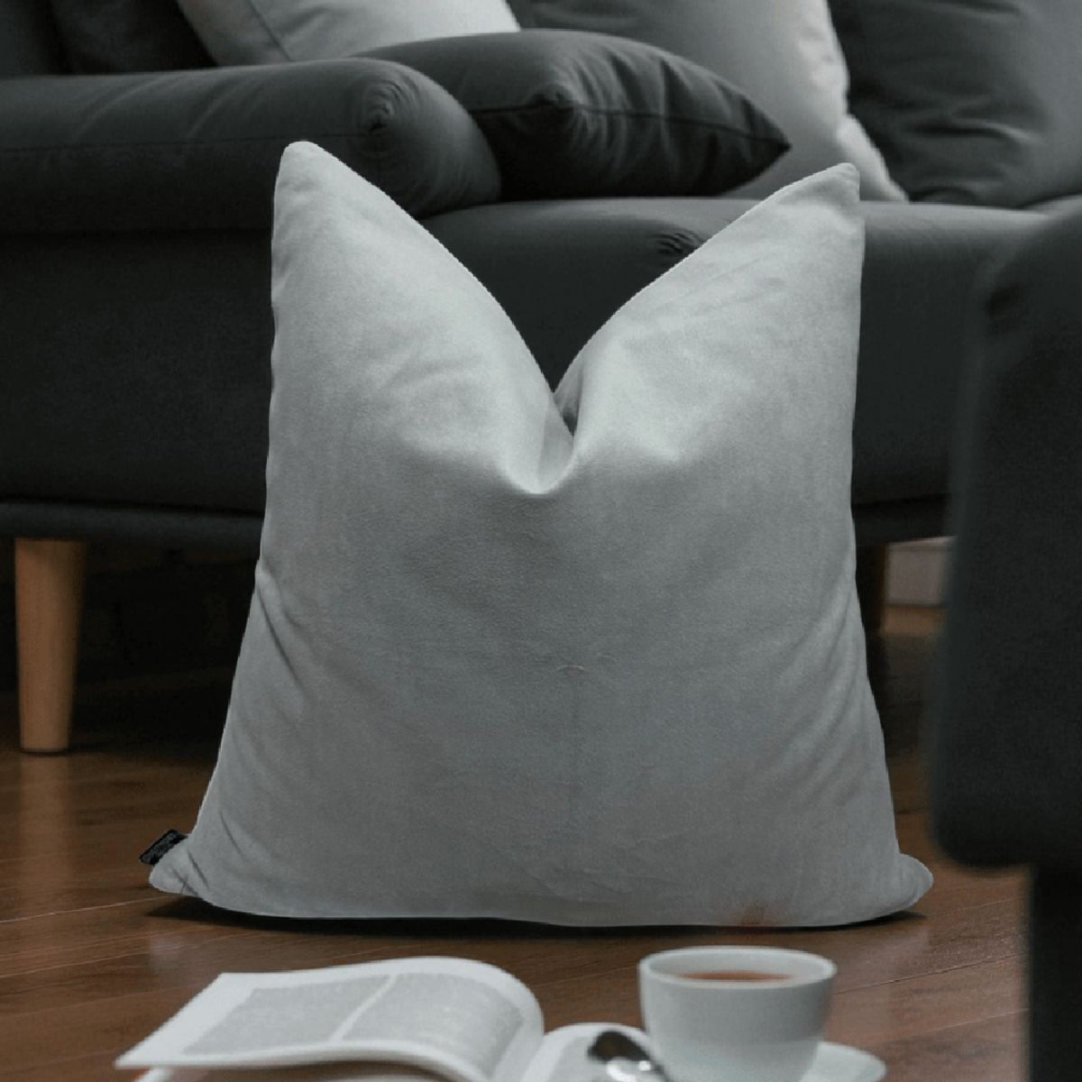 MAP DESIGN HOME - Funda De Cojin Montreal Gris Claro 45x45 cm