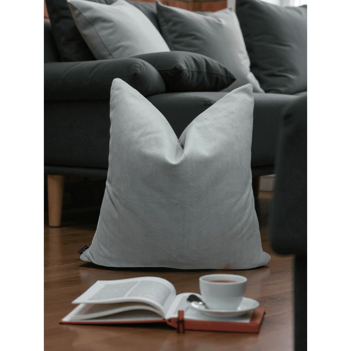 MAP DESIGN HOME - Funda De Cojin Montreal Gris Claro 45x45 cm