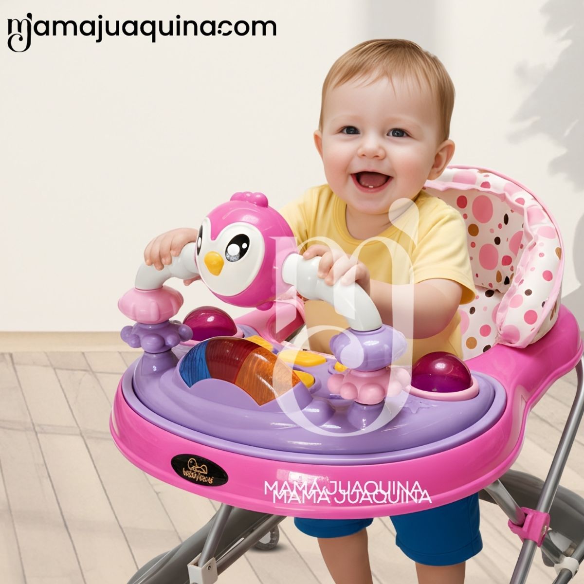 BABY - Andador Didáctico Plegable «BIRDS» Edición Limitada Pink