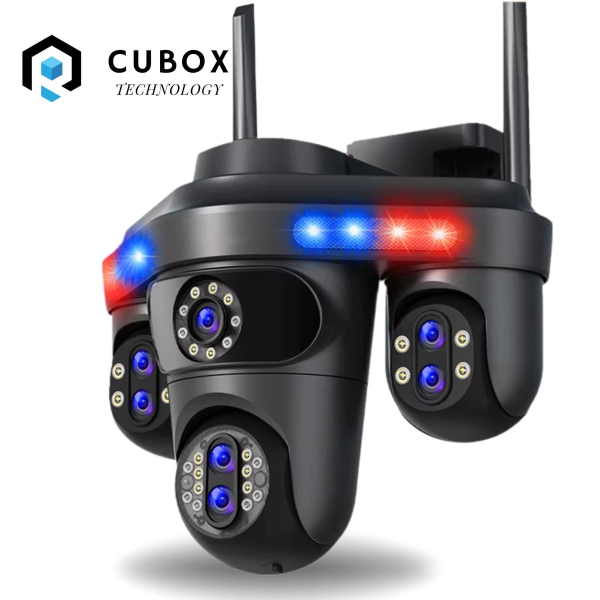 OEM - CAMARA WIFI 360° IP 66 CON TRIPLE LENTE + ZOOM OPTICO