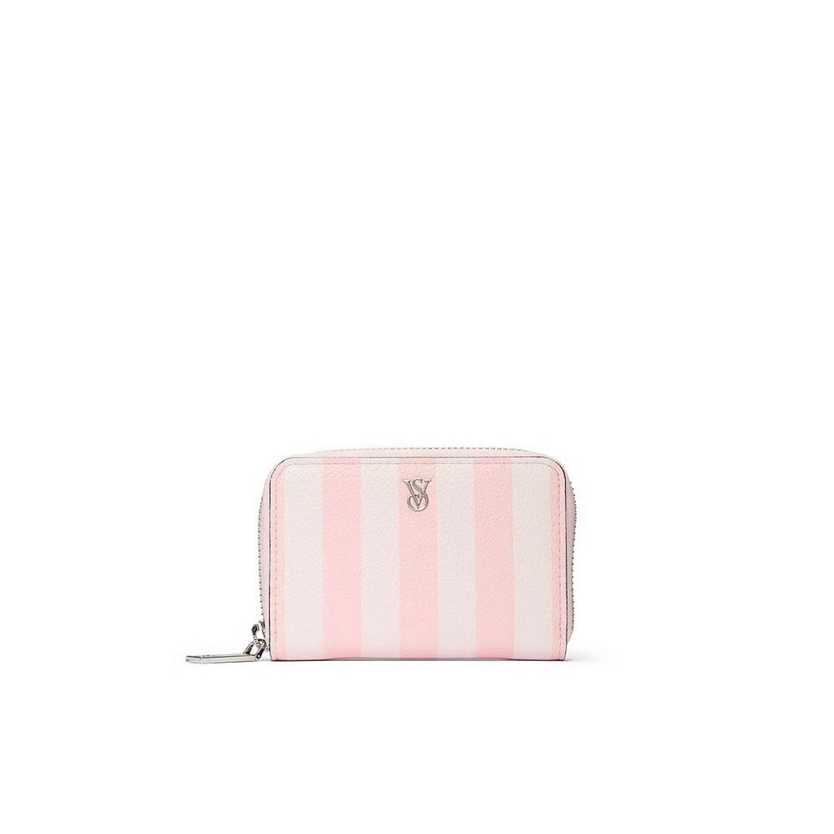 VICTORIA'S SECRET - Billetera Rosada De Rayas Victorias Secret