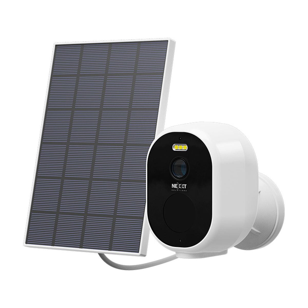 NEXXT SOLUTIONS - CAMARA NEXXT CON BATERIA RECARGABLE Y PANEL SOLAR PARA EXTERIOR NHC-OF20S