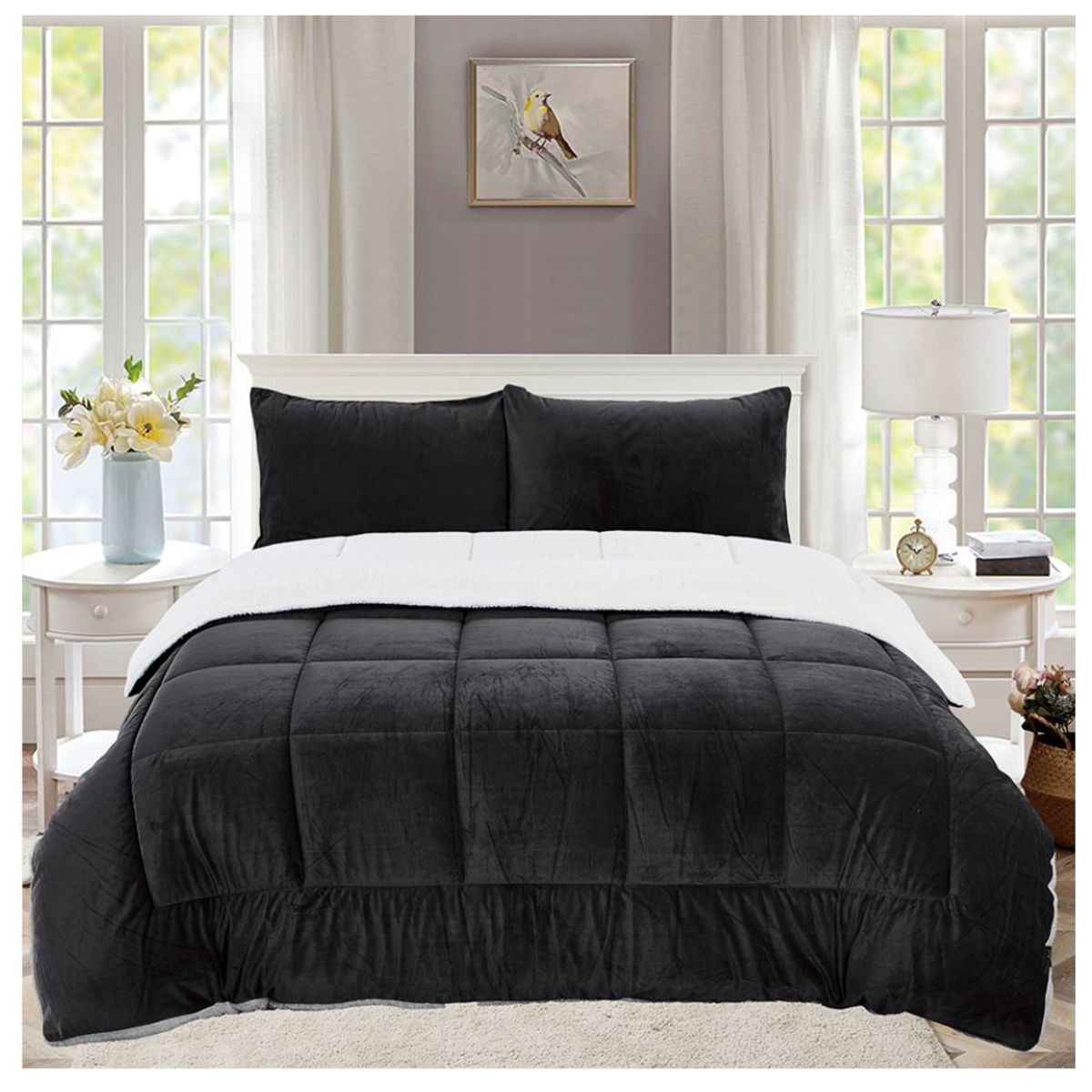 GENERICO - EDREDÓN PIEL DE ANGEL CON CARNERO QUEEN