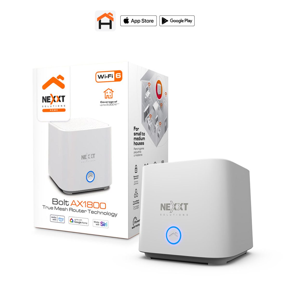 NEXXT SOLUTIONS - Mesh Router Technology Ax1800 NEXXT NCM-X1800 1 Pack