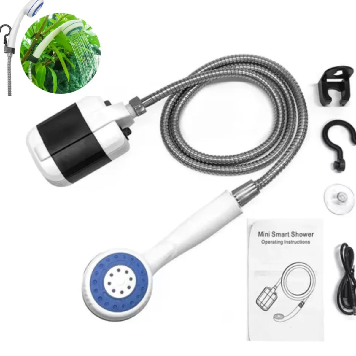 GENERICO - Ducha Portátil Recargable con Bomba Inalámbrica USB