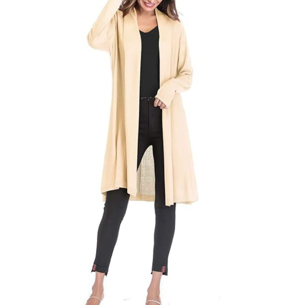 42AROZINA - Chaqueta de mujer de tul de manga larga en color liso