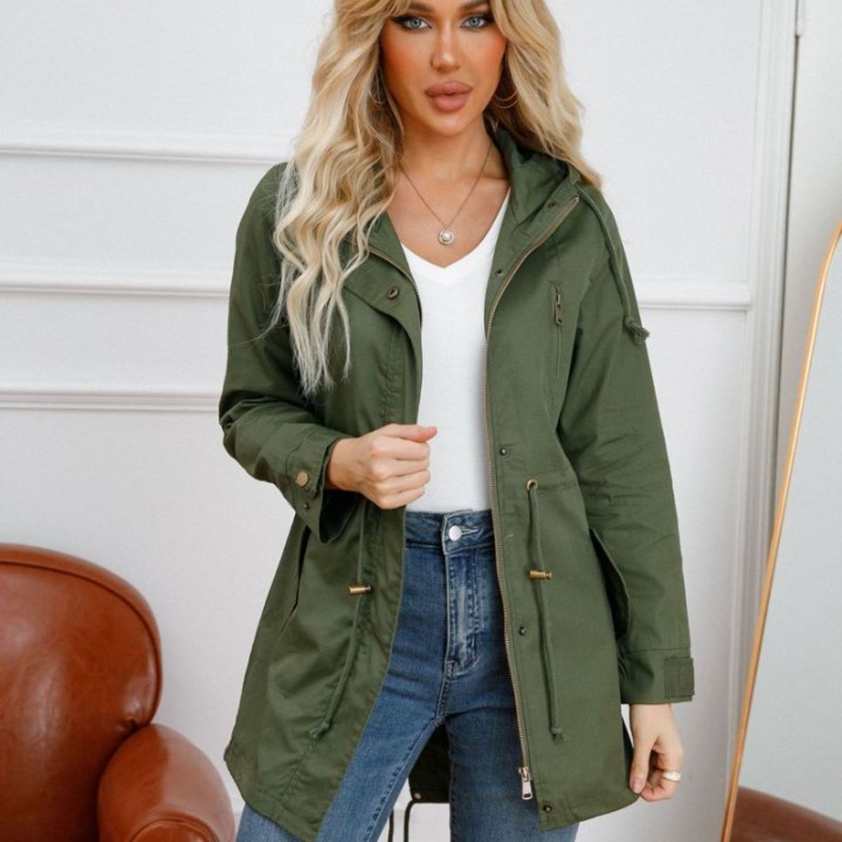 42AROZINA - chaqueta con capucha de mujer