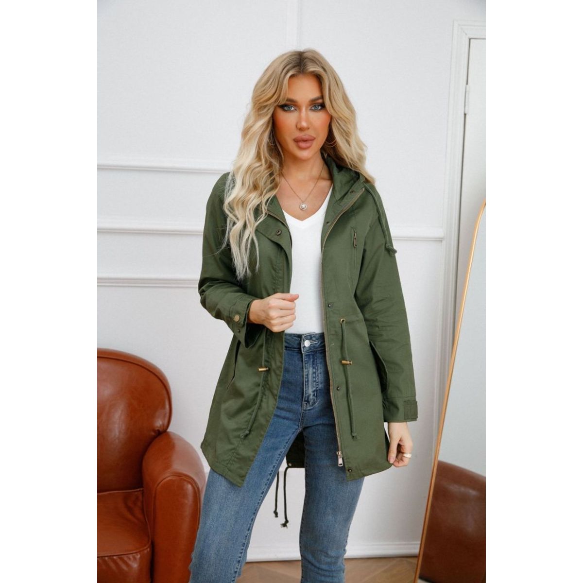 42AROZINA - chaqueta con capucha de mujer