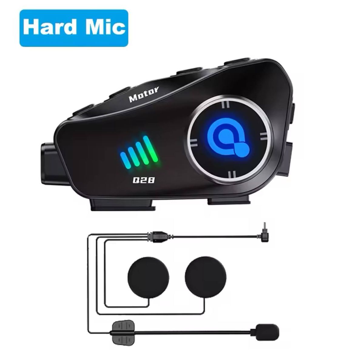GENERICO - AURICULAR Y CÁMARA PARA MOTO MT-Q28 BLUETOOTH 5.3 HD1080P RESISTENTE AL AGUA