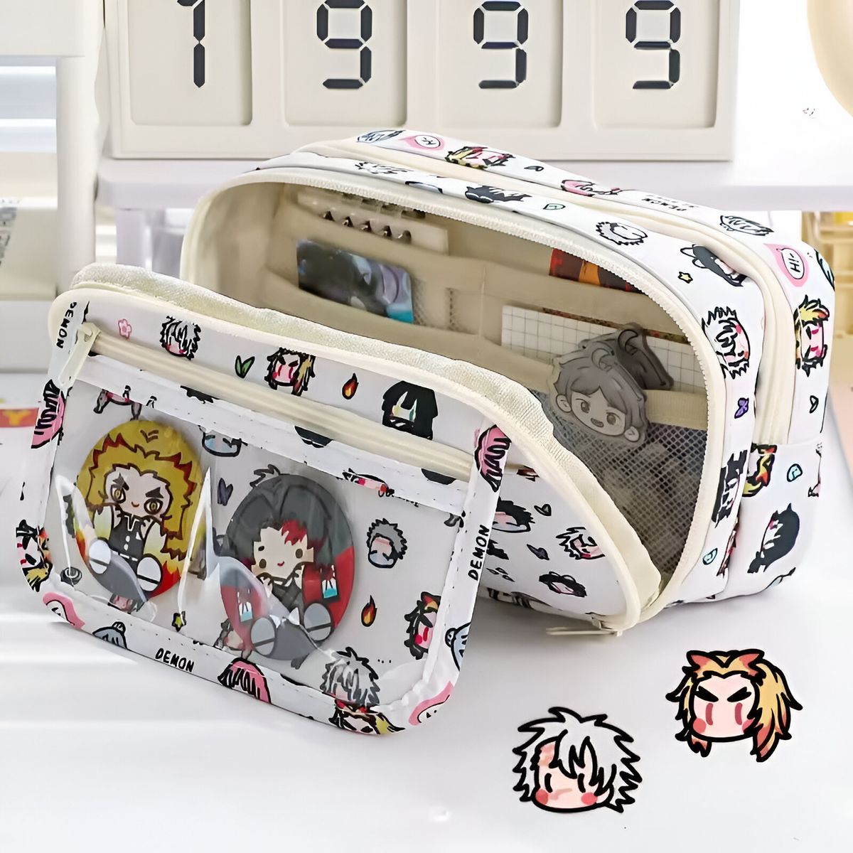 GENERICO - Cartuchera Grande Anime Cazador De Demonios