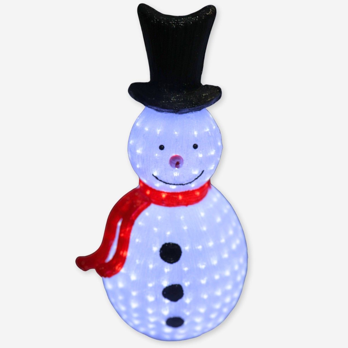 GENERICO - Muñeco de Nieve Bufanda y Sombrero Acrilico