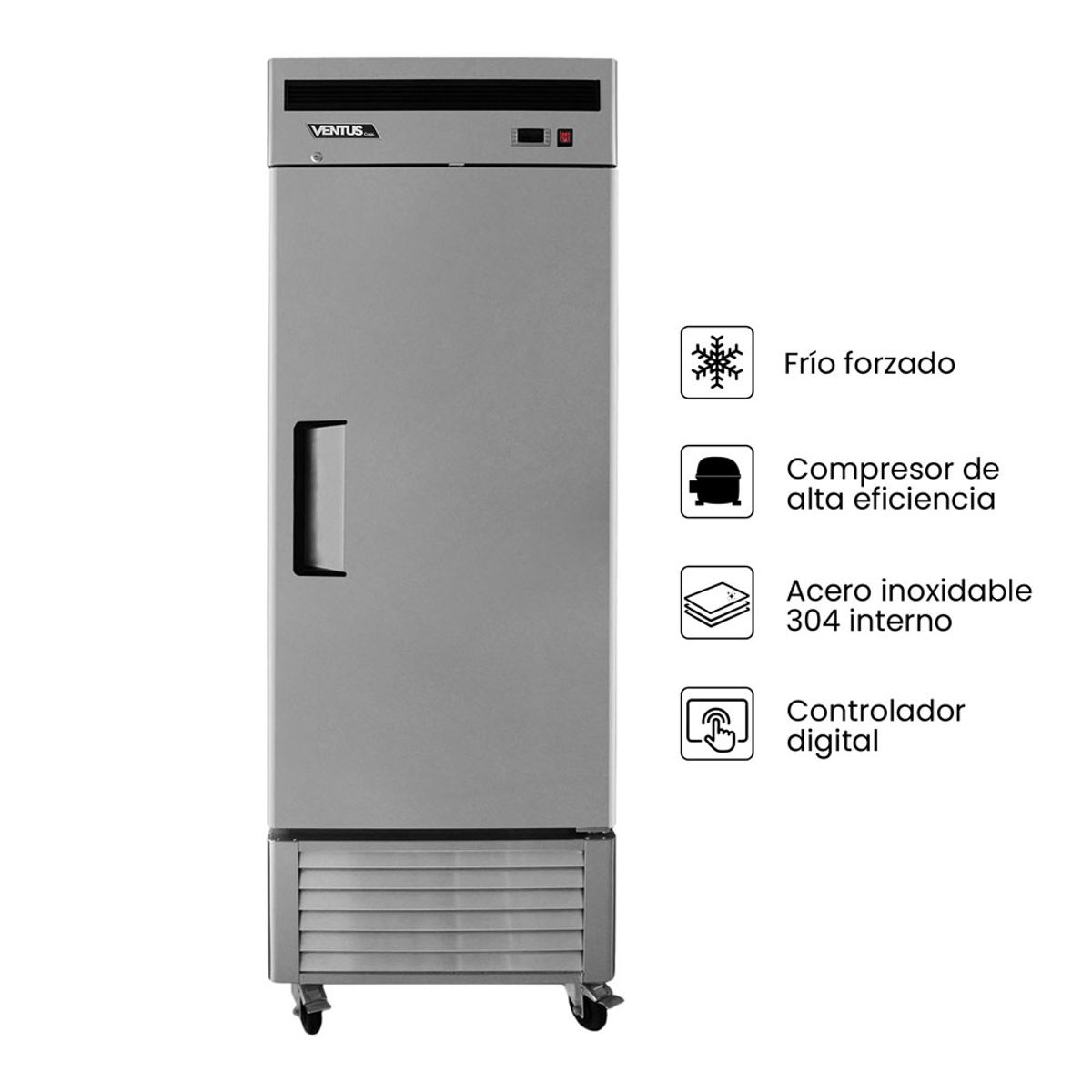VENTUS - Refrigerador Industrial Acerado 610 L, VR1PS-700 - Ventus