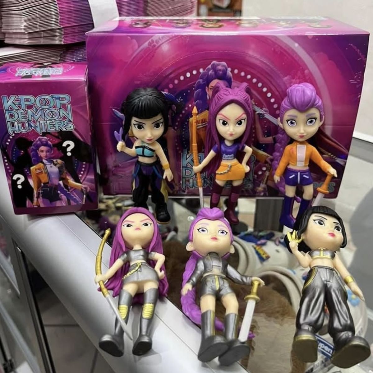 GENERICO - Guerreras K-Pop Demon Hunters 6 piezas 10 cm