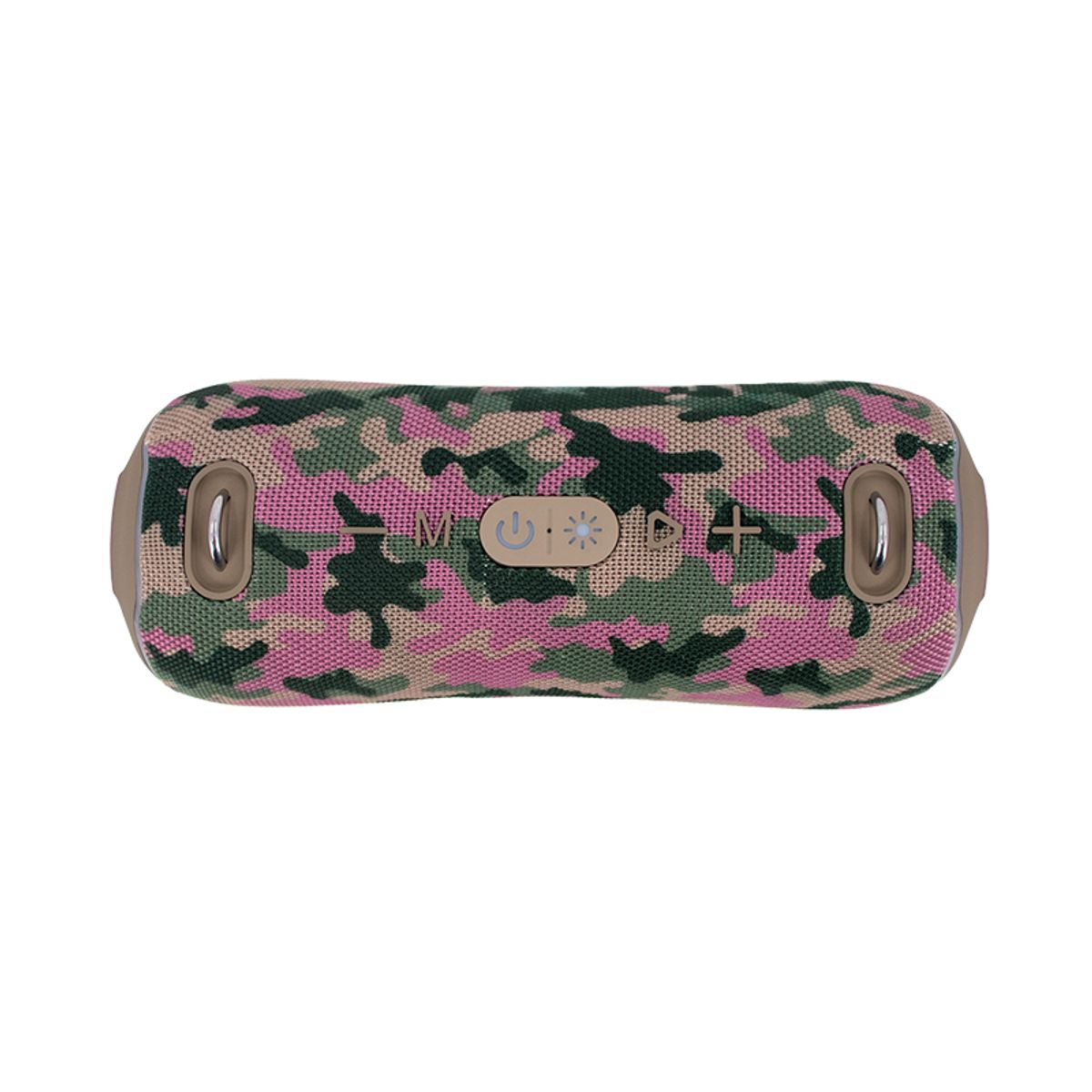 TEROS - Parlante TEROS Ultra TE-6046M BT 53 RGB TWS color marrón militar camuflado