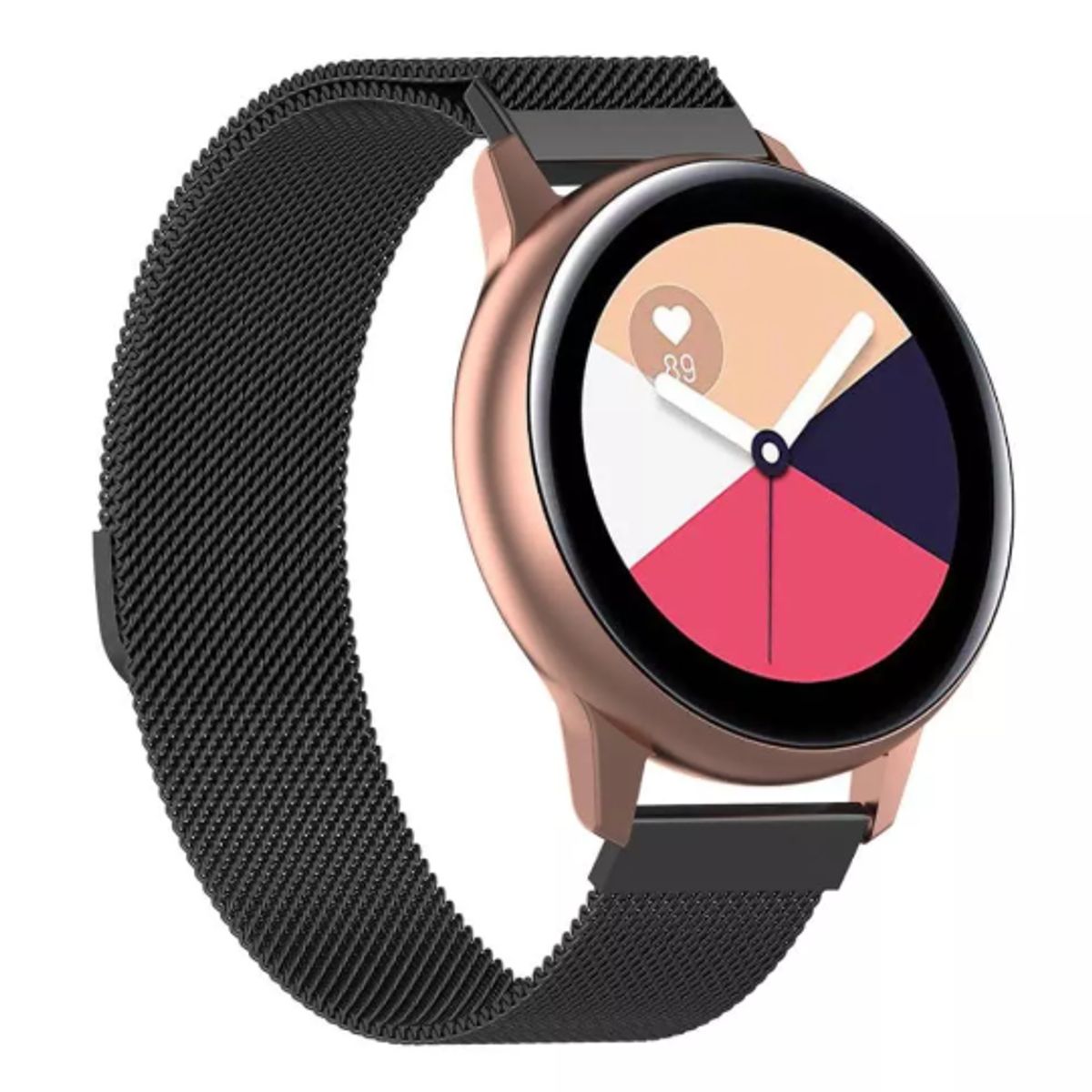 GENERICO - Correa Milanesa para Samsung Watch 20mm - NEGRO