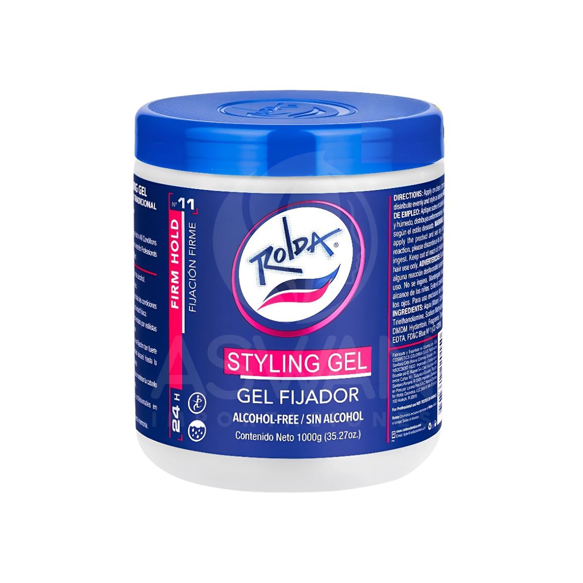 GENERICO - Gel Fijador Tradicional Blanco 1000 gr - ROLDA