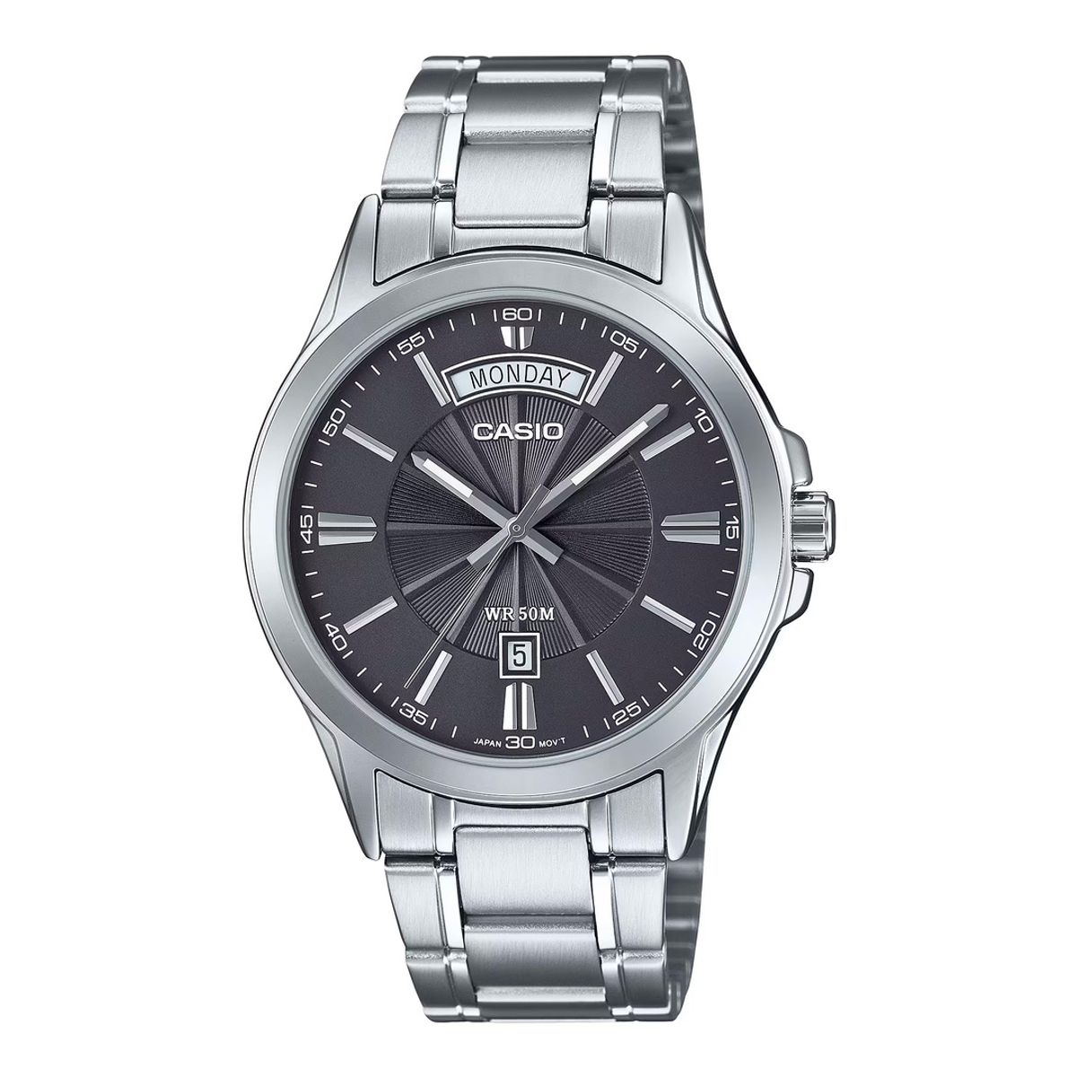 CASIO - MTP-1381D - RELOJES CASIO DE ACERO INOXIDABLE PARA HOMBRE PLATEADO - CAS-74