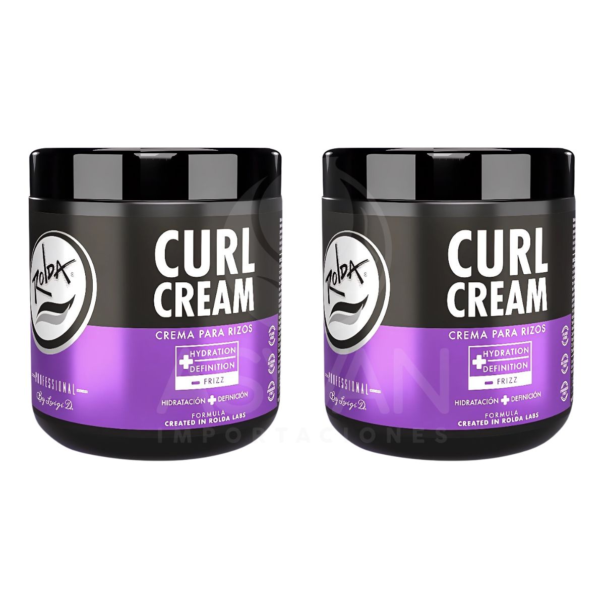 GENERICO - Pack x2 Curl Cream Crema Para Rizos 500 gr - ROLDA