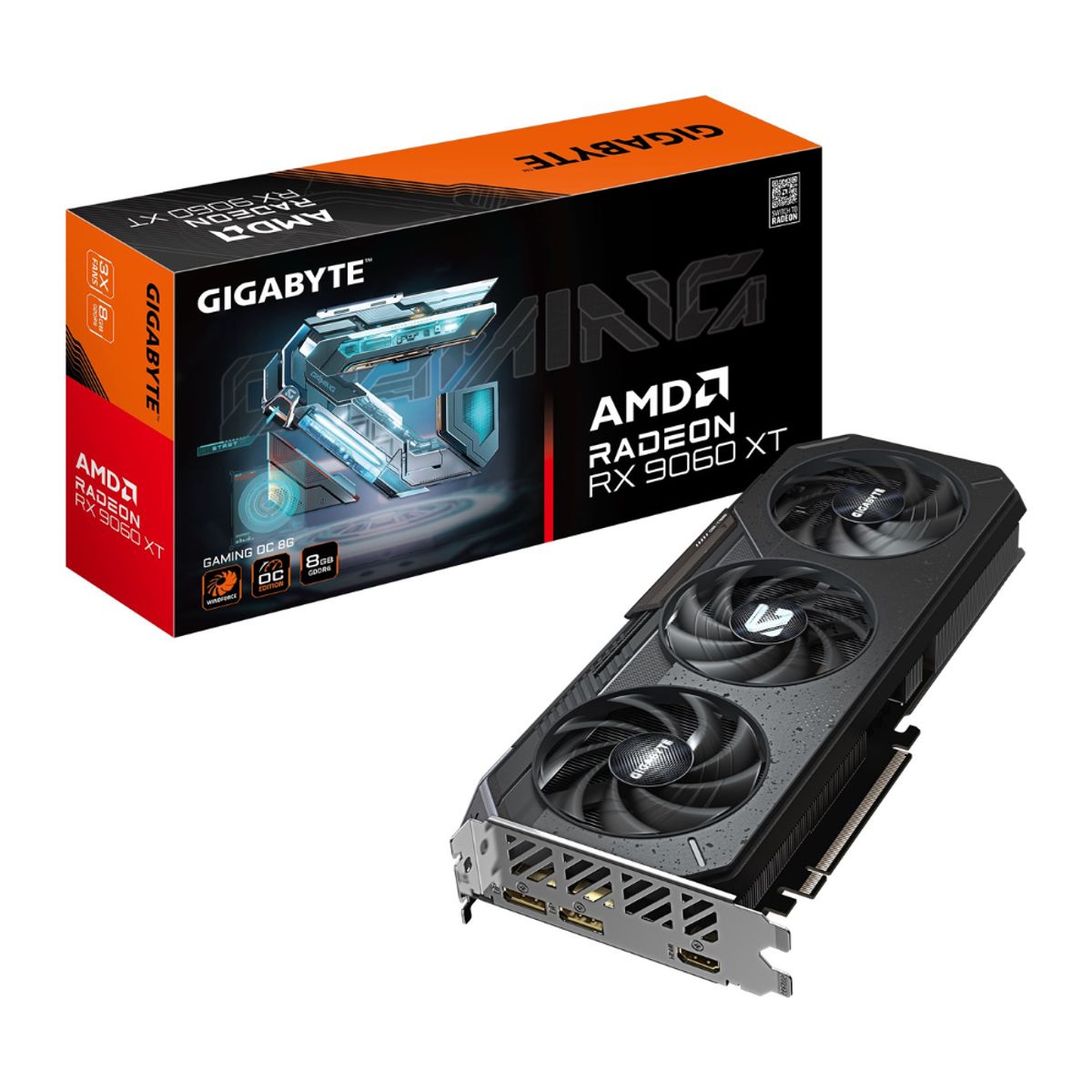 GIGABYTE - Tarjeta de video Gigabyte Radeon RX 9060 XT GAMING OC 8G, 8 GB GDDR6, PCI-E 5.0