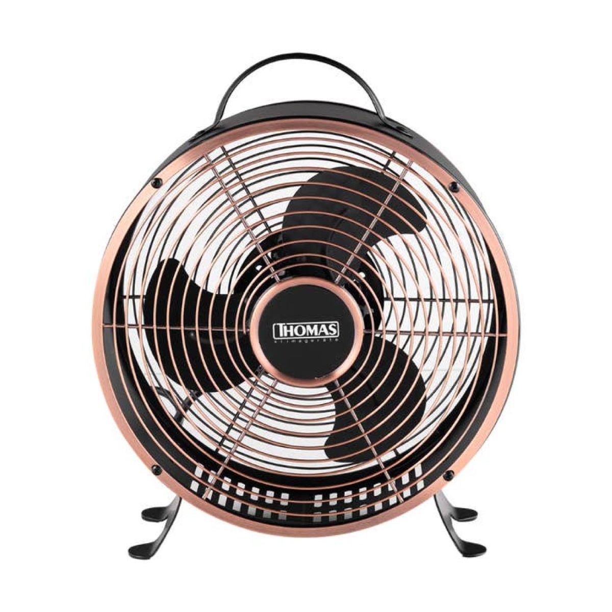 THOMAS - Ventilador Retro Thomas TH08NM Bronce de 8" con 2 Velocidades