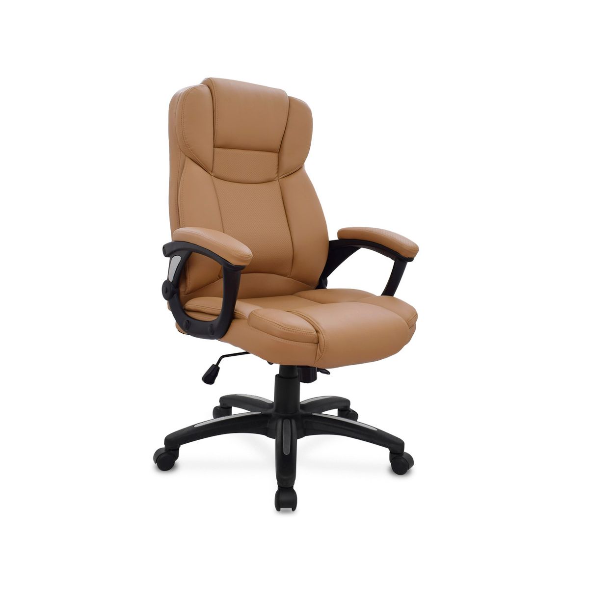 OFIDEAS - Silla Ergonómica City Cuero Café Ofideas