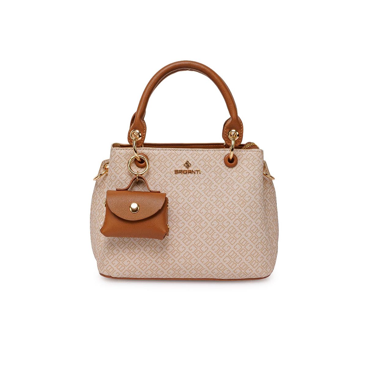 VIALE - Cartera Briganti Satchel BRI-CM2504 HuesoMocca