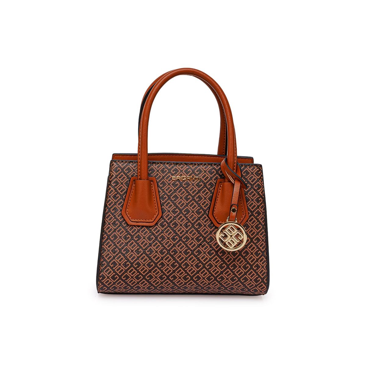 VIALE - Cartera Briganti Satchel BRI-CM2604 MarrónNatural