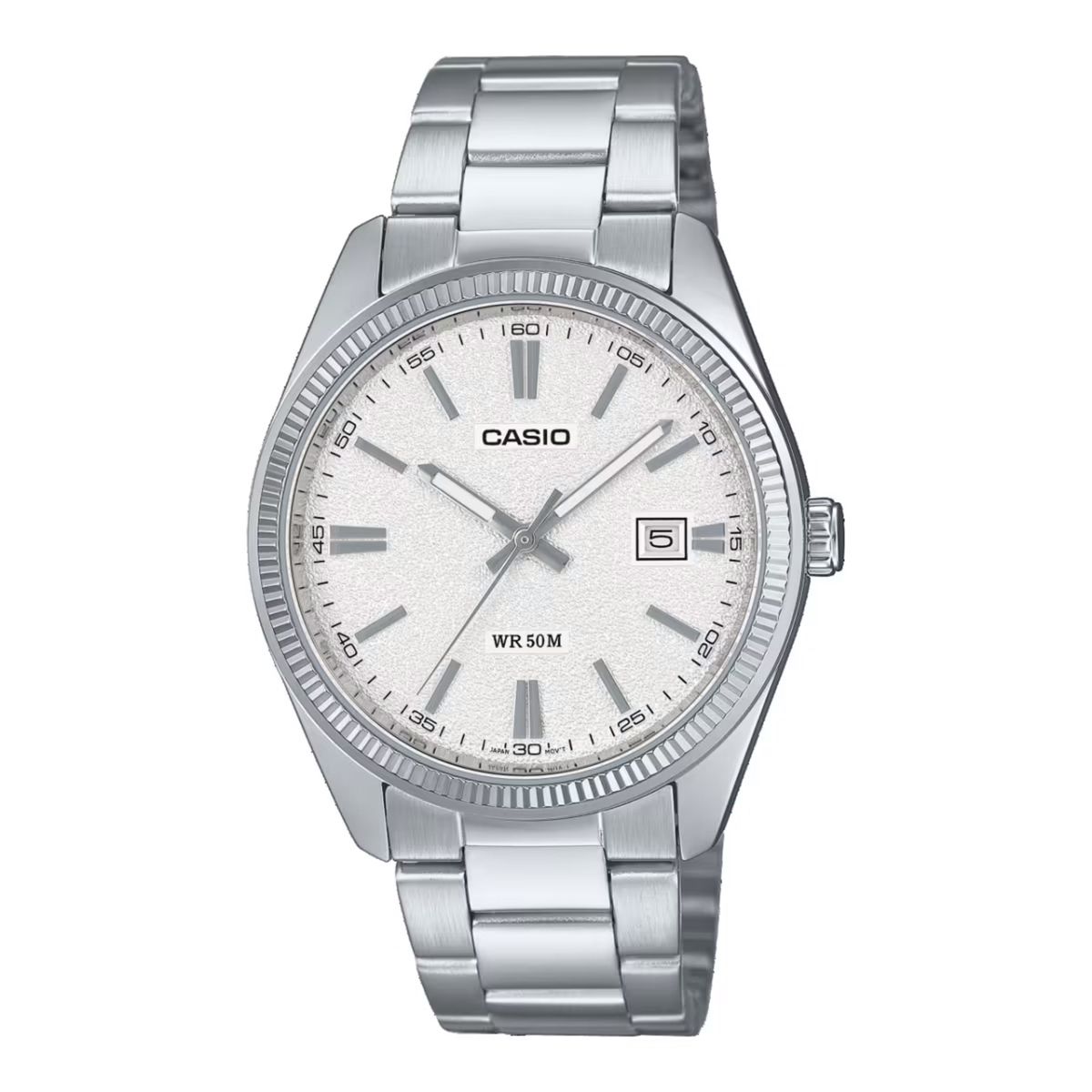 CASIO - MTP-1302DA - RELOJES CASIO PARA HOMBRE ACERO BLANCO - CAS-82