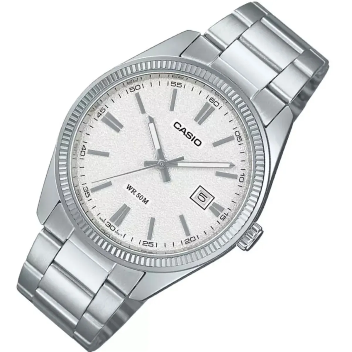 CASIO - MTP-1302DA - RELOJES CASIO PARA HOMBRE ACERO BLANCO - CAS-82