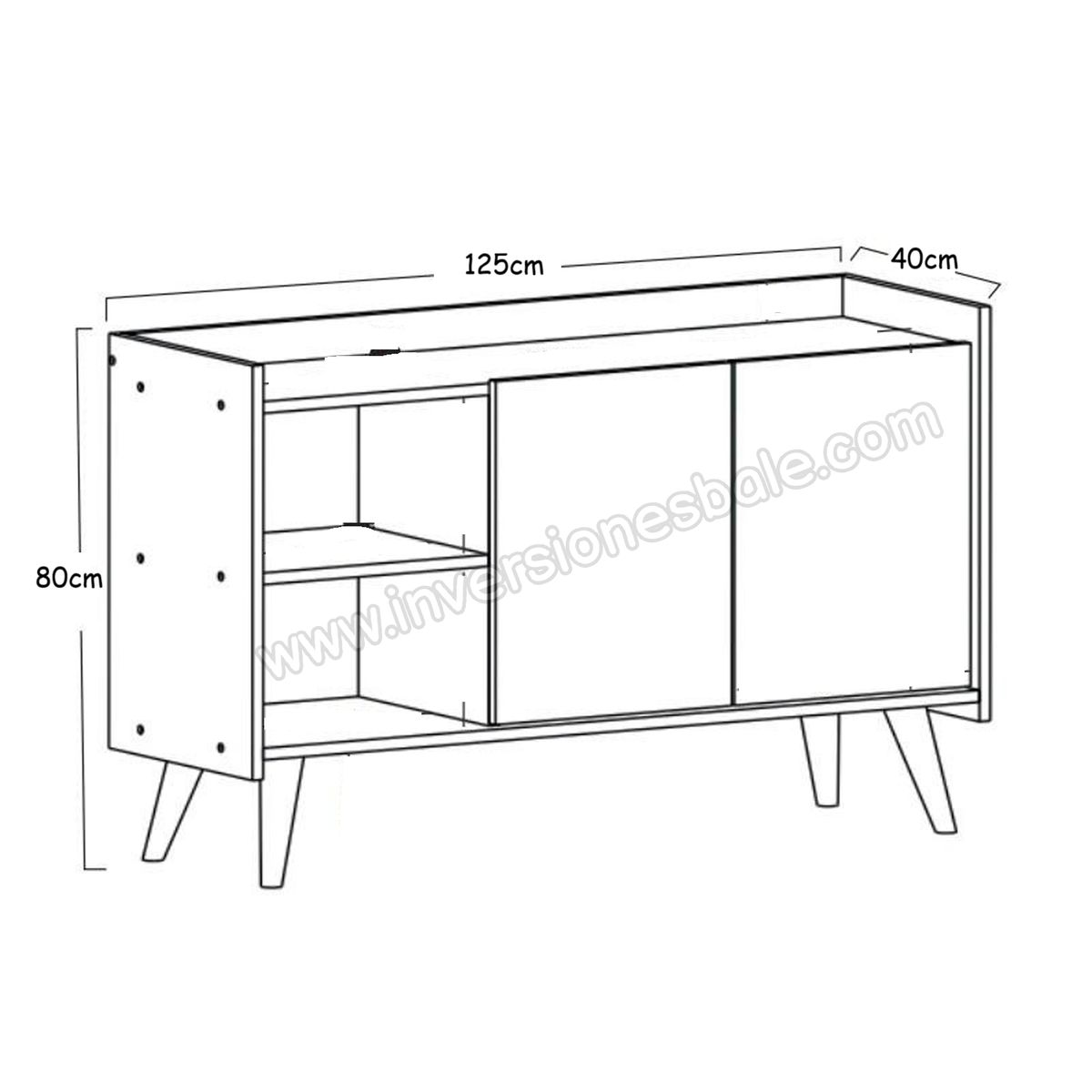 DIBA MUEBLES - Aparador Moderno de Salón Jane DIBA Muebles