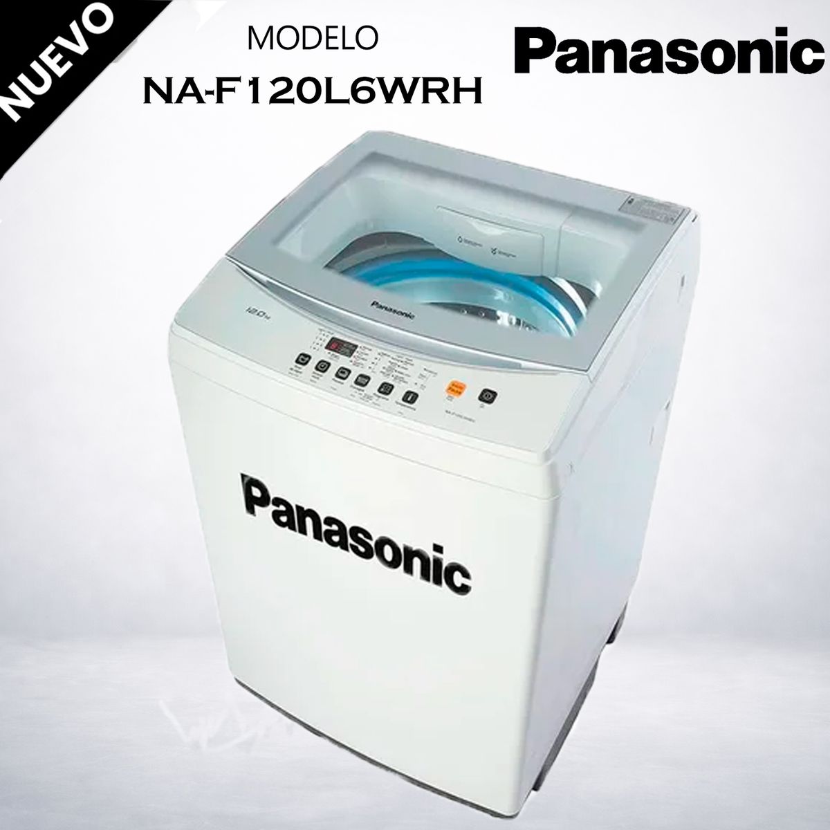 Panasonic - LAVADORA PANASONIC 12KG CARGA SUPERIOR NA-F120L6WRH