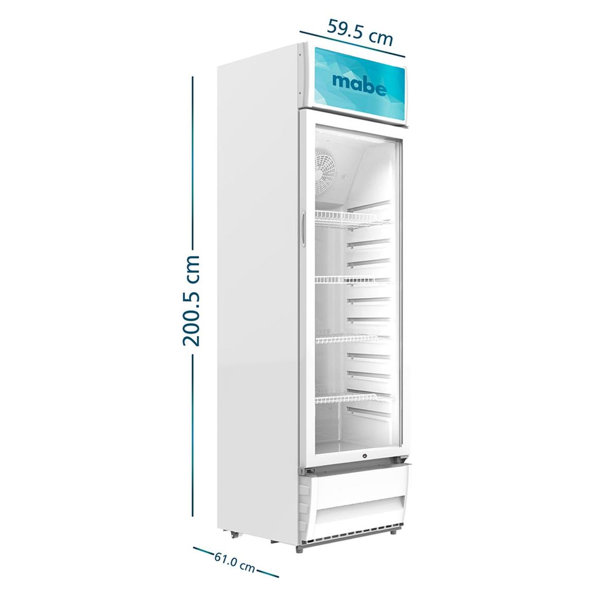 MABE - Vitrina Refrigeradora 316L Netos Blanco Mabe ALASKAVIT316PG