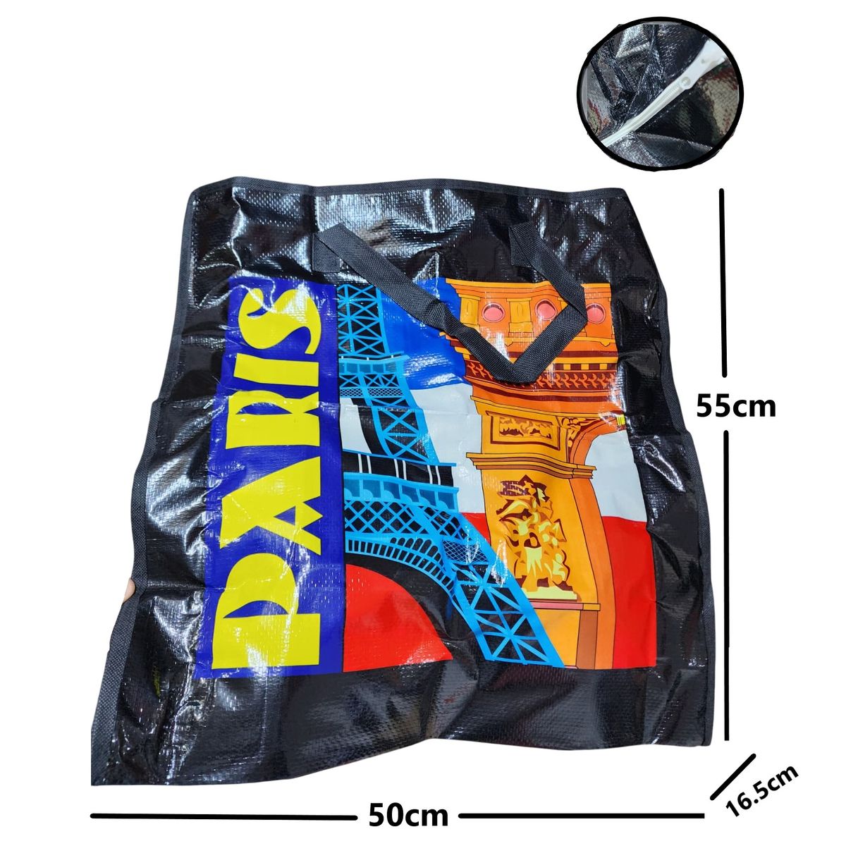 GENERICO - Kit x2 bolsas con cierre Mediano de 55cm x 50cm con diseño