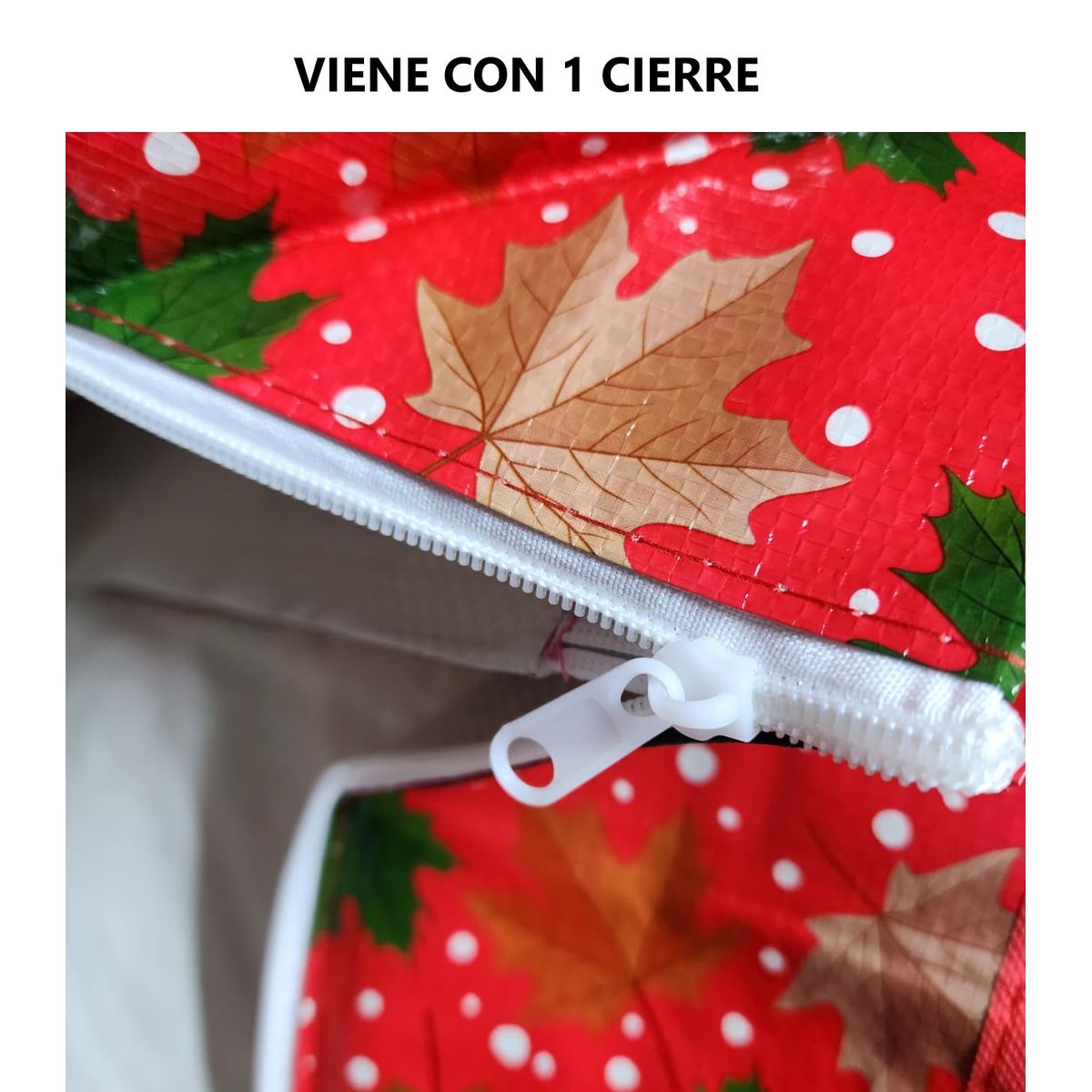 GENERICO - Kit x2 bolsas Rojo con cierre Grande de 79cm  con diseño