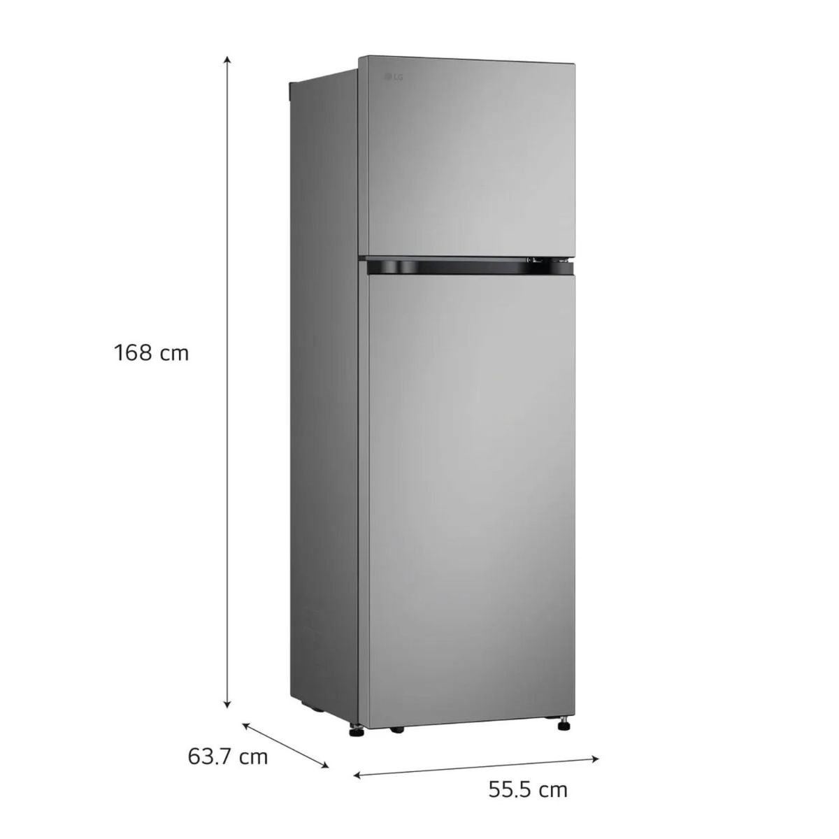 LG - Refrigeradora LG 264 LT No frost VT26BPY Plata