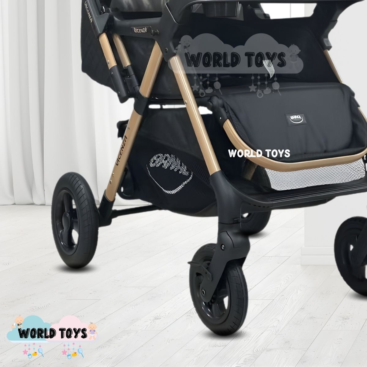 Baby - Coche Cuna De Lujo «DANNEL» con Mochila Black