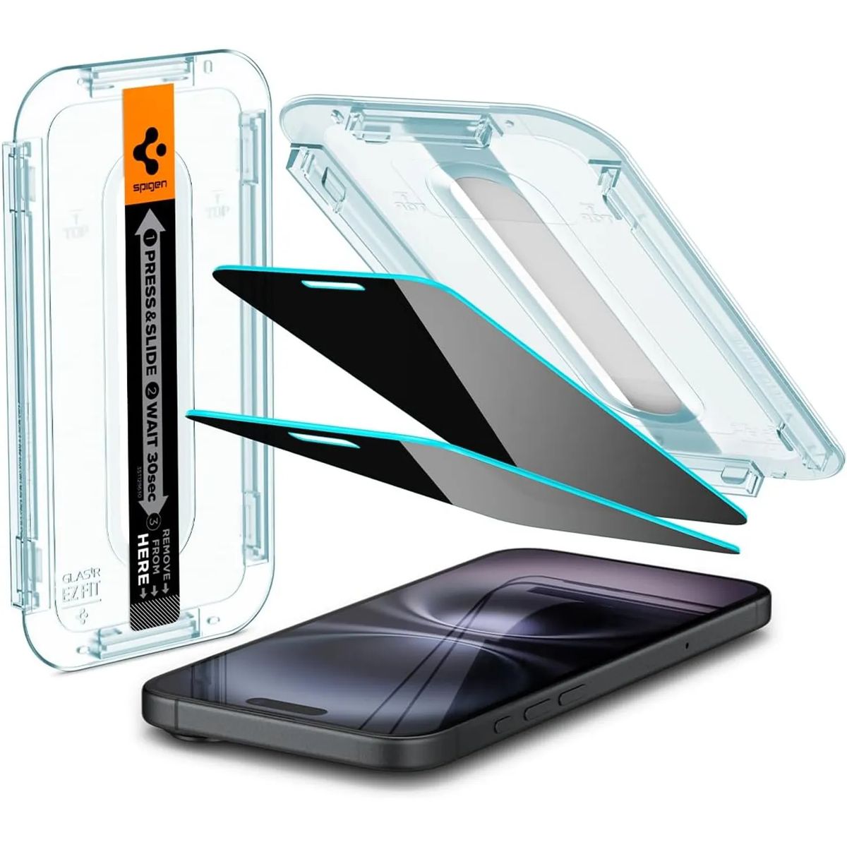 SPIGEN - Protector de pantalla Spigen  Antiespia para iPhone 17 Pro