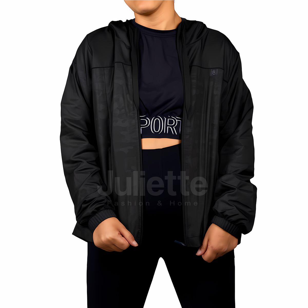 GENERICO - CASACA CORTAVIENTO IMPERMEABLE PARA VIAJES