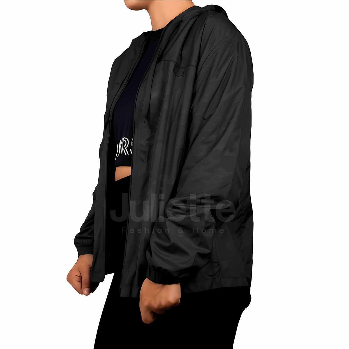 GENERICO - CASACA CORTAVIENTO IMPERMEABLE PARA VIAJES