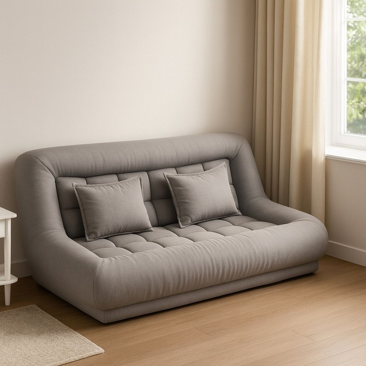 GENERICO - Sofa Cama Futon Estilo Japones Gris