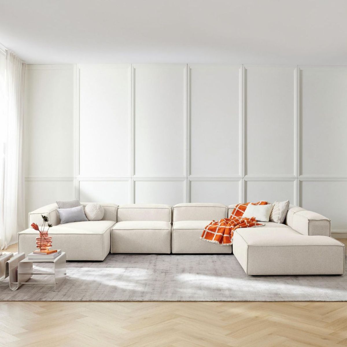 GENERICO - Seccional Ronny en Tela Antifluido  Sofá en L Derecha con Diseño Moderno y Gran Confort