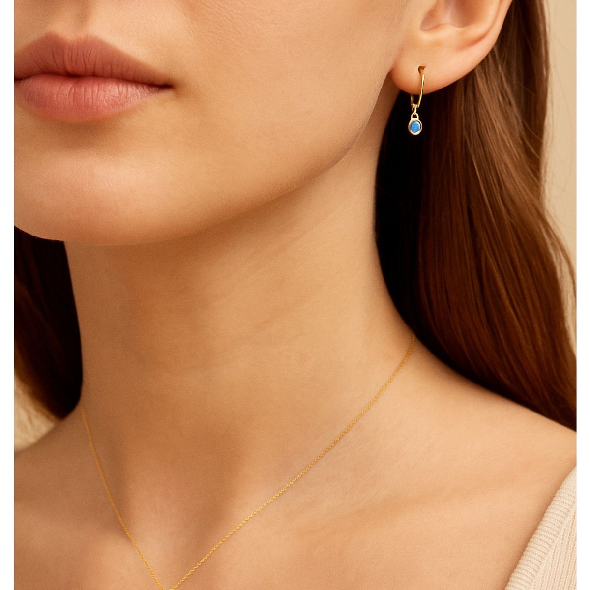 ESIKA - Set Collar + Aretes Virgo Signos Zodiacales Baño de Oro 24k y Cristales