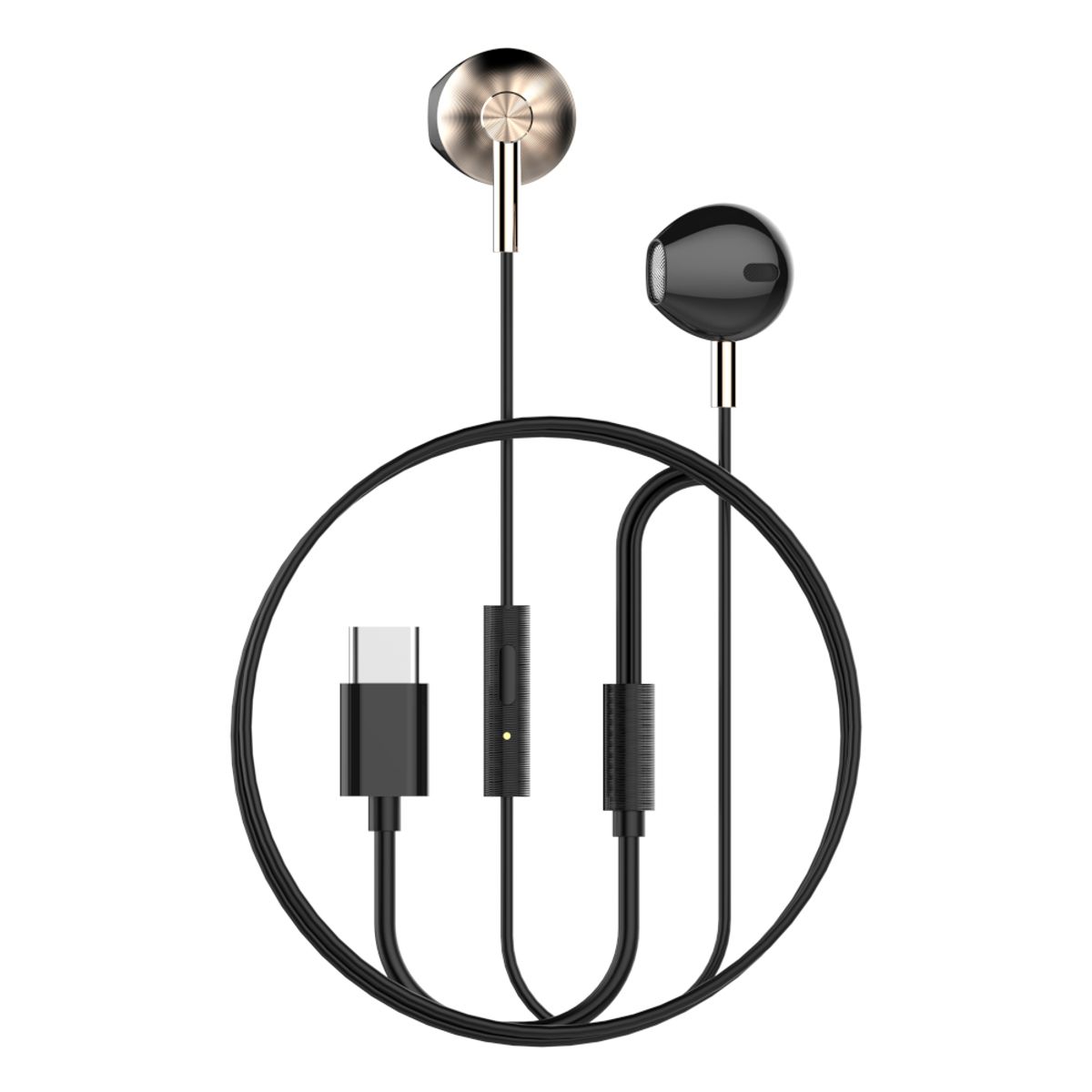 LDNIO - Auriculares Tipo C Ldnio HP09C Audífonos Intrauditivos con Control Remoto