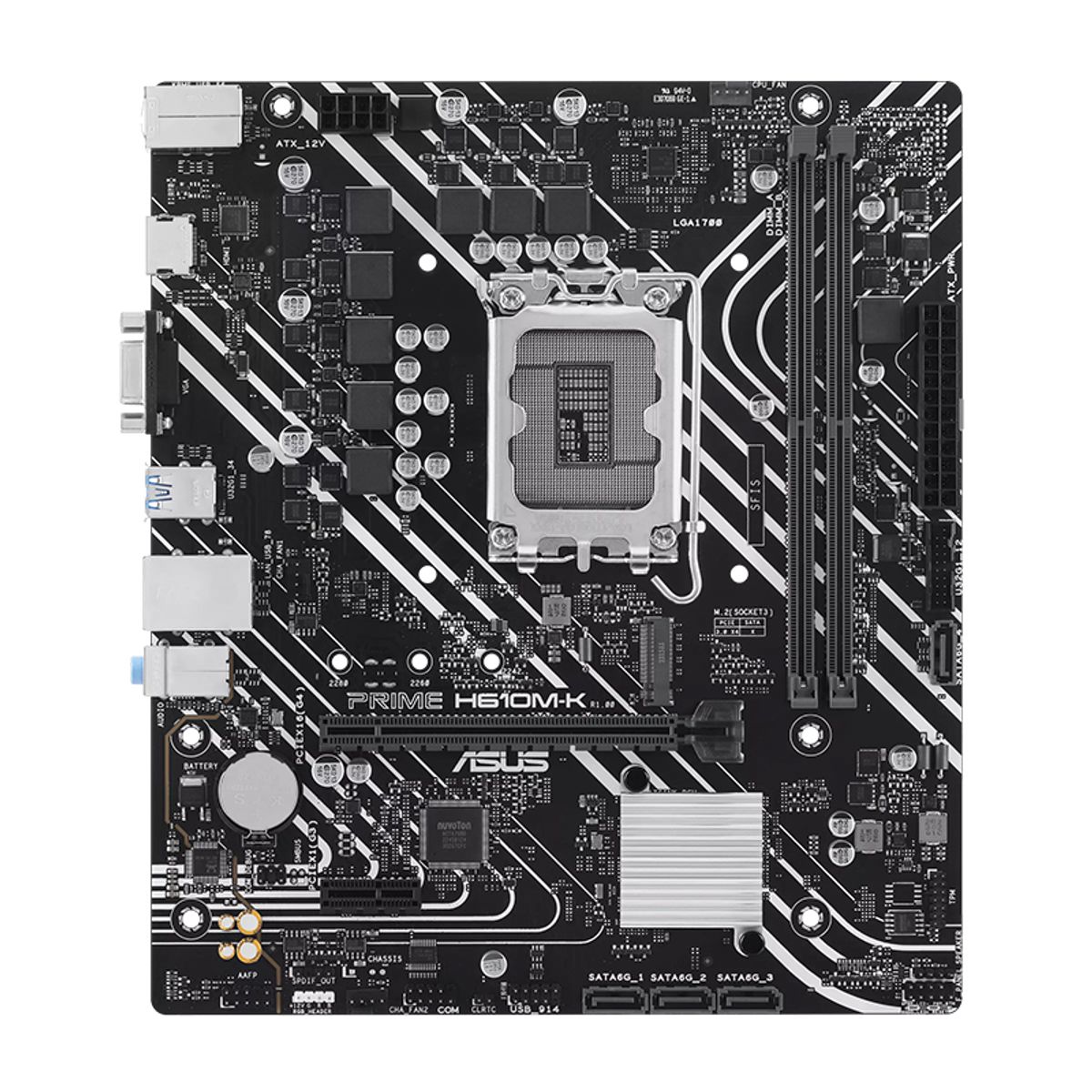 ASUS - Motherboard ASUS PRIME H610M-K Chipset Intel H610 LGA1700 Micro ATX