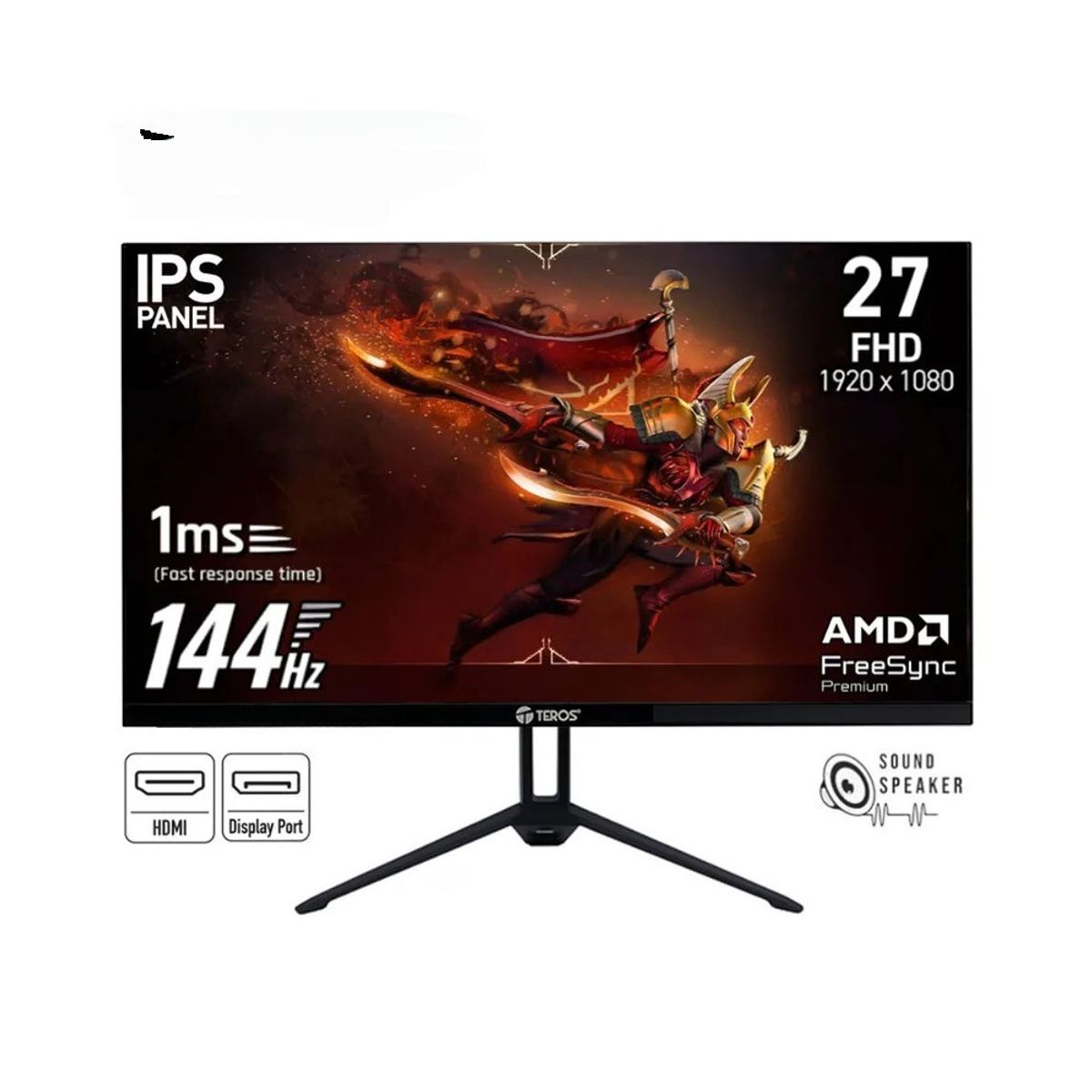 TEROS - MONITOR PLANO TEROS TE-2714S 27 IPS 144HZ 1MS DP HDMI PARLANTES