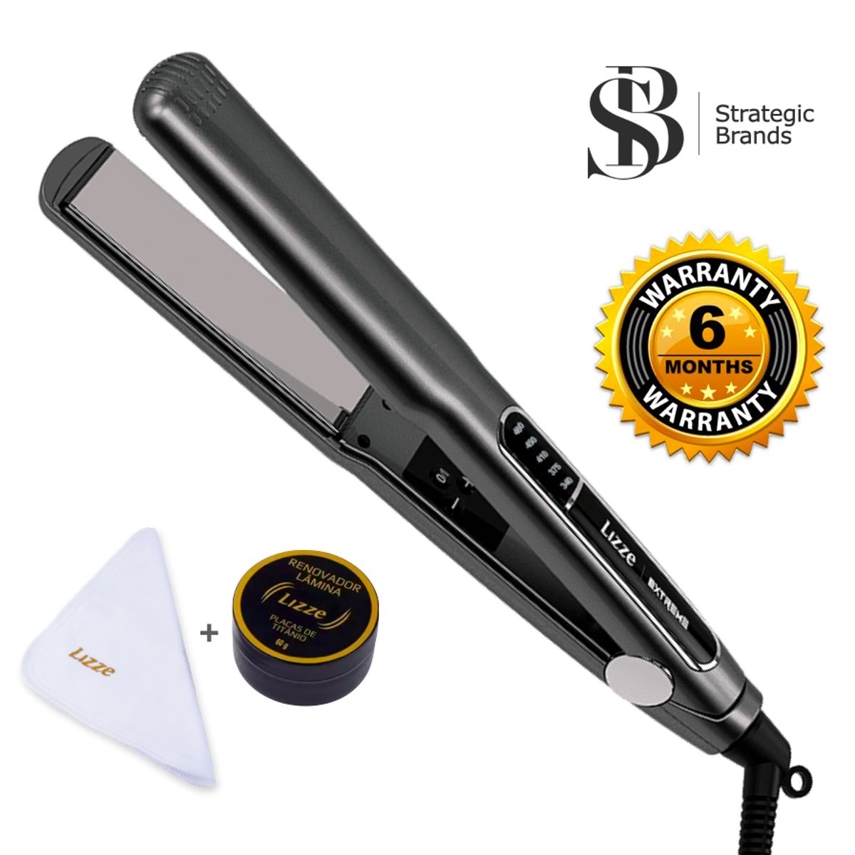 LIZZE - PLANCHA LIZZE EXTREME 480F + KIT PULIDOR ORIGINAL