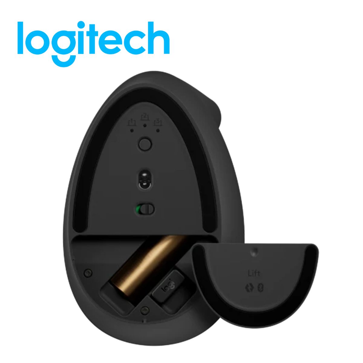 LOGITECH - Mouse Inalámbrico Ergonómico Logitech LIFT Vertical negro 910-006466