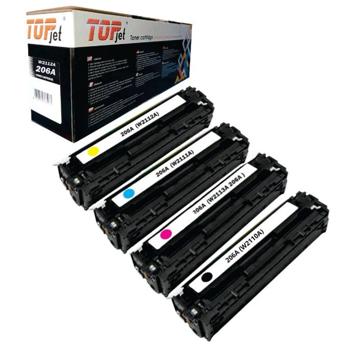 TONER COMPATIBLE HP 206A PACK COMPLETO CYMBK, marca GENERICO - Foto Principal