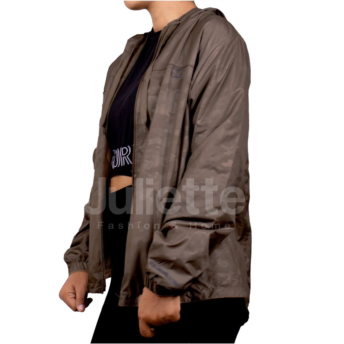 GENERICO - CORTAVIENTO DEPORTIVO IMPERMEABLE COLOR ENTERO