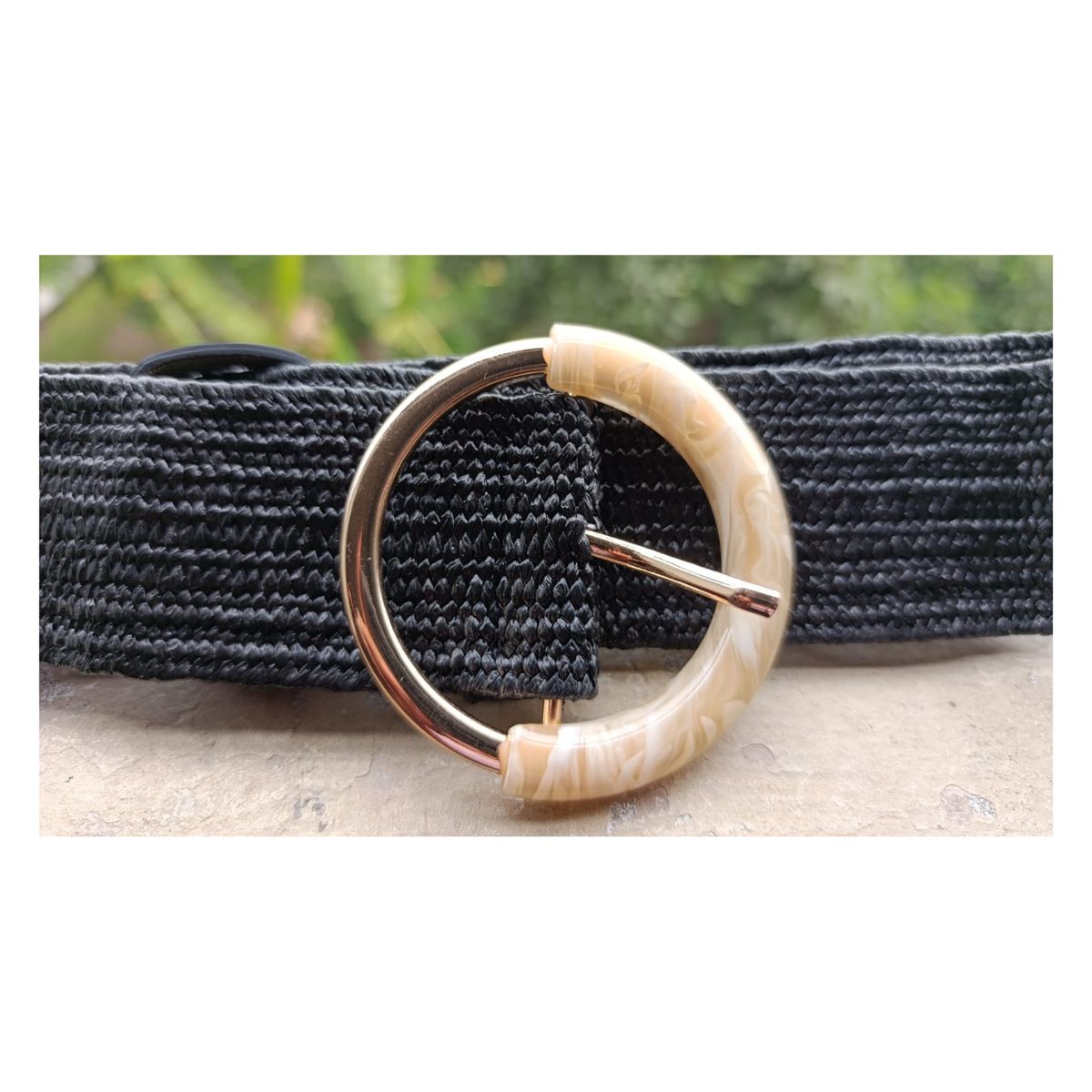 GENERICO - Cinturon  Estirable  Mujer 100cm  Samy Negro